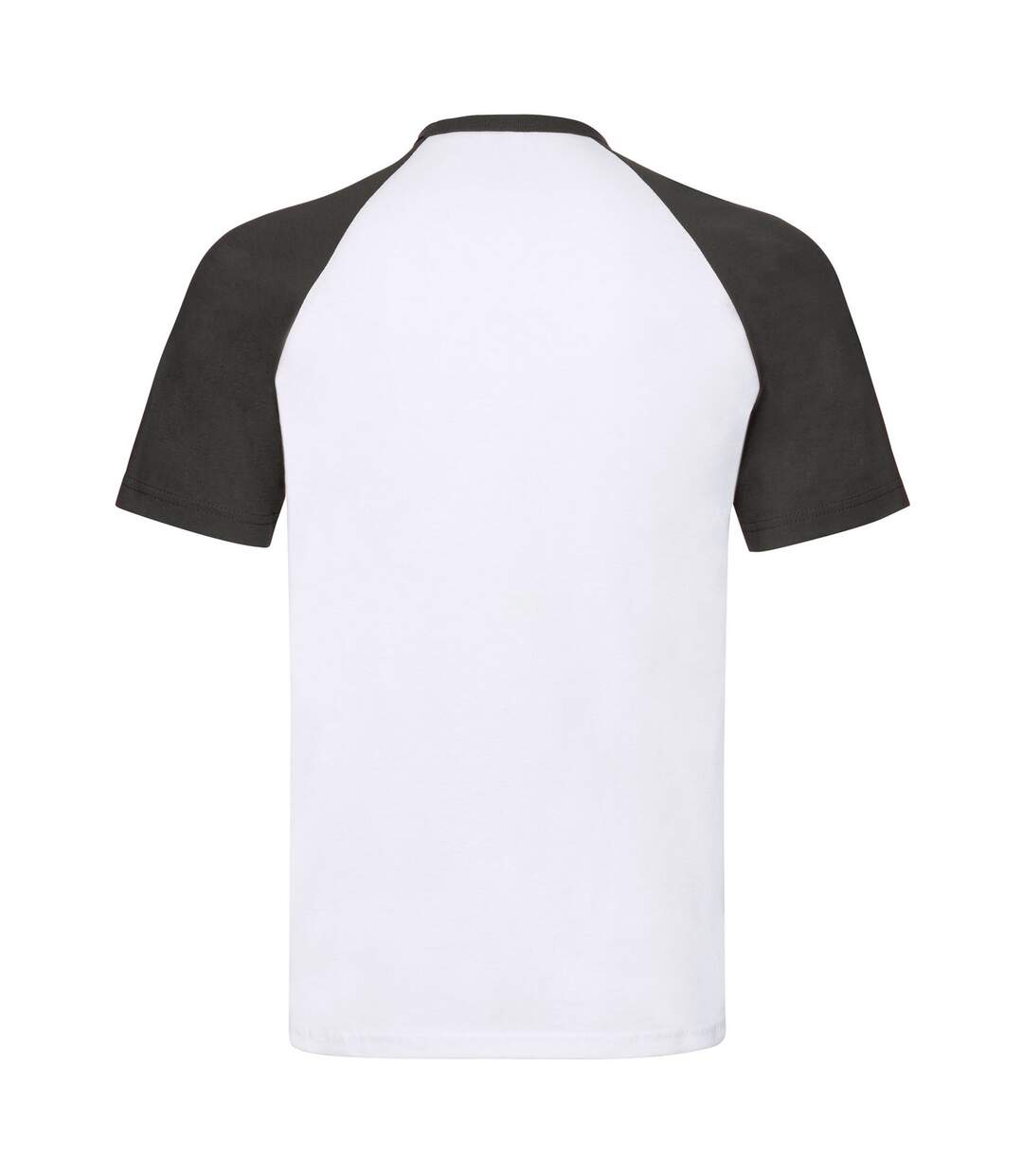 T-shirt Adulte Blanc Noir Fruit Of The Loom-2