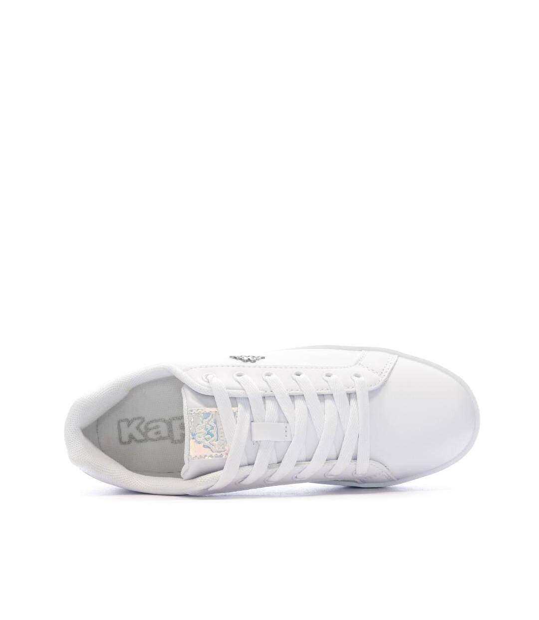Baskets blanches/violet femme kappa amelia-4