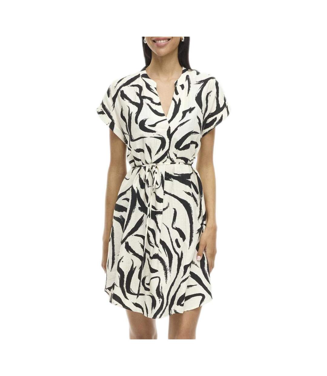 Robe blanche/noire femme vila viclo-1