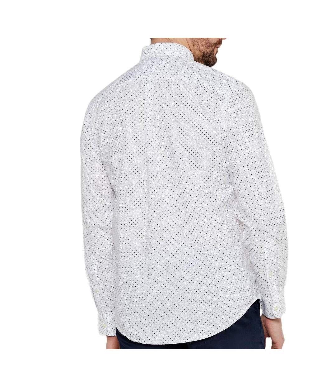 Chemise blanches imprimé homme tommy hilfiger flex poplin polka-2