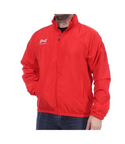 Coupe-vent 1/4 zip rouge homme hungaria training premium 015 - s