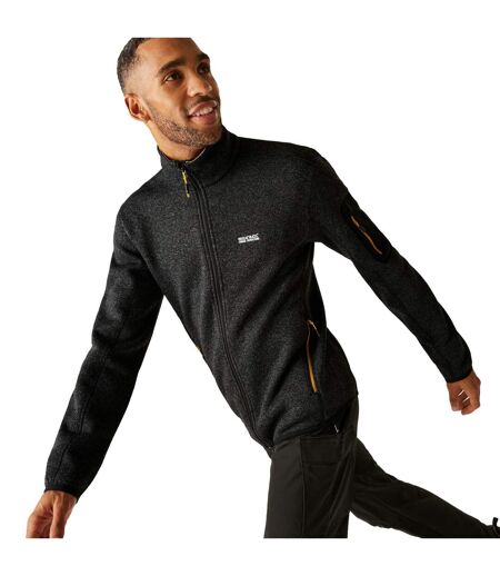 Veste Polaire Newhill Homme Noir Jaune Or Regatta