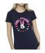 Disney T-shirt en coton Minnie Mouse Girl Power Femme/Ladies (Bleu marine) - UTBI33778-3