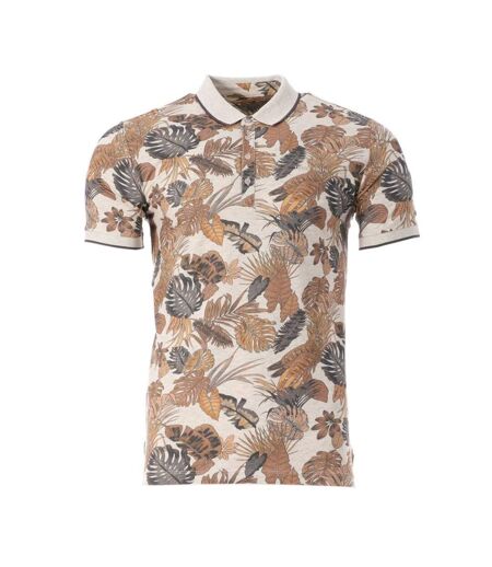 Polo écru/marron homme teddy smith pasy 2 - s