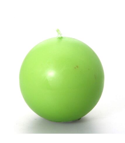 Bougie boule - Diam. 7,5 cm - Vert