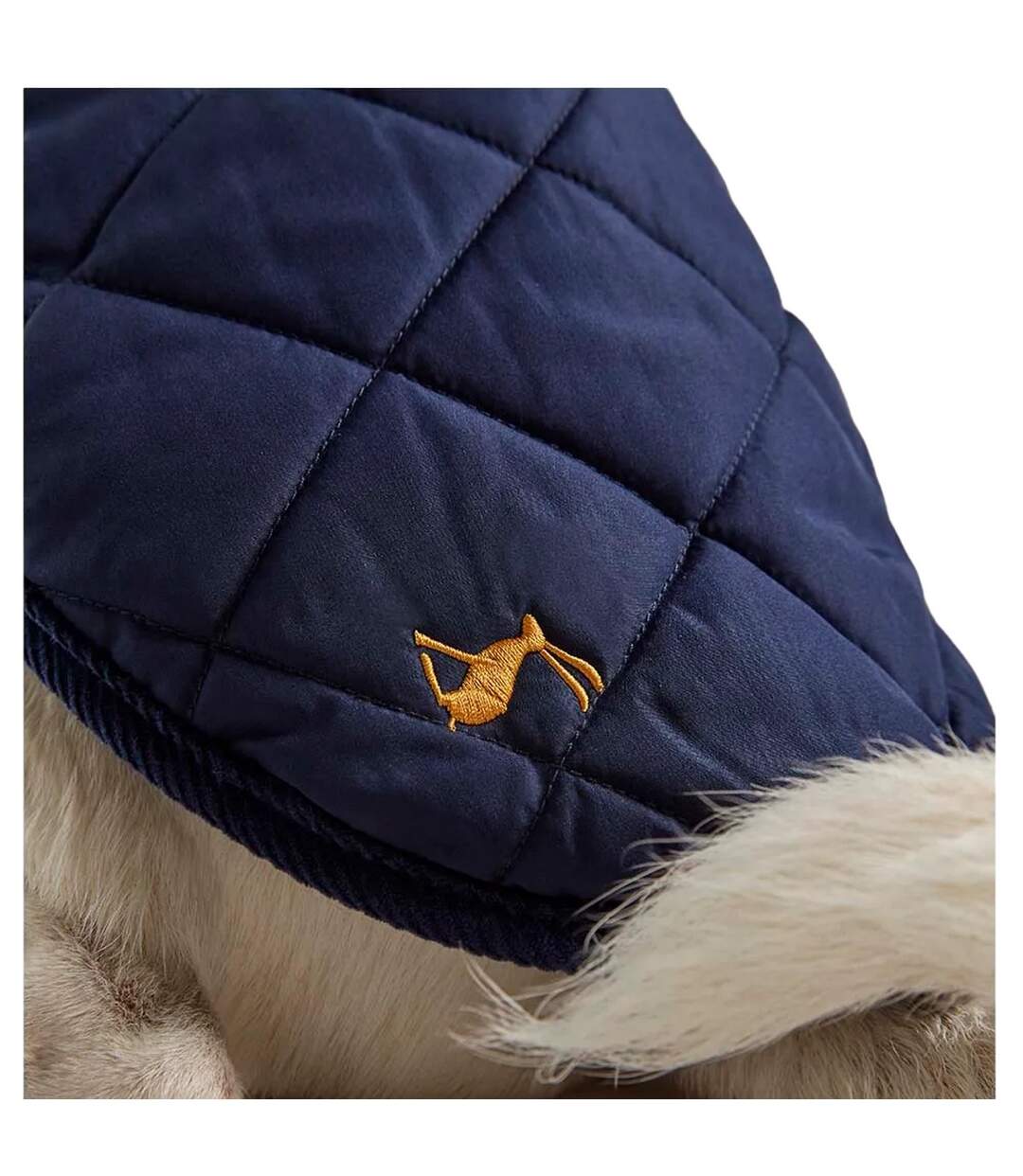 Quilted dog coat m navy Joules-2