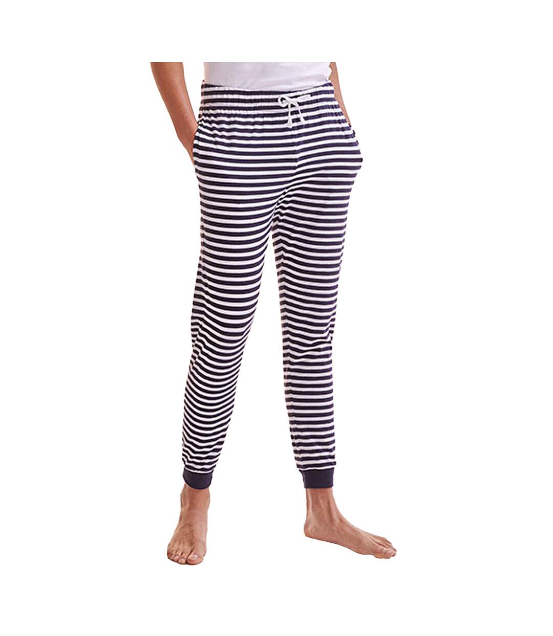 Pantalon De Jogging Adulte Bleu Marine Blanc SF Men-1