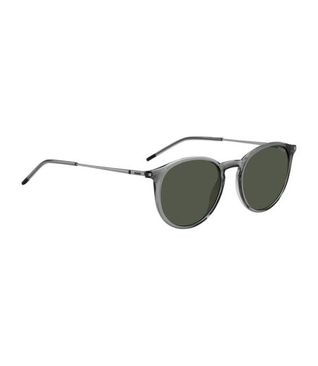 Mens Round Sunglasses One Size Ruthenium Hugo