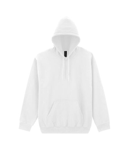 Sweat À Capuche Motif/style Uni Adulte Blanc Gildan