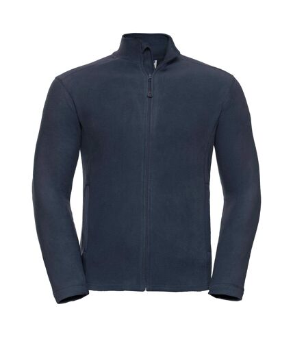 Russell Europe Mens Full Zip Anti-Pill Microfleece Top (French Navy)