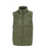 Mens Pu Padded Gilet Army Green Firetrap-1