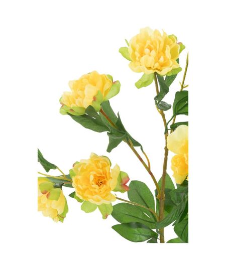 Fleur Artificielle en Pot Pivoine 80cm Jaune