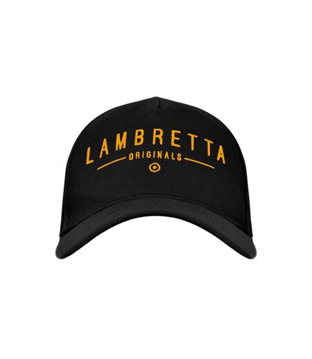 Casquette De Baseball Originals Adulte Noir Jaune Or Lambretta