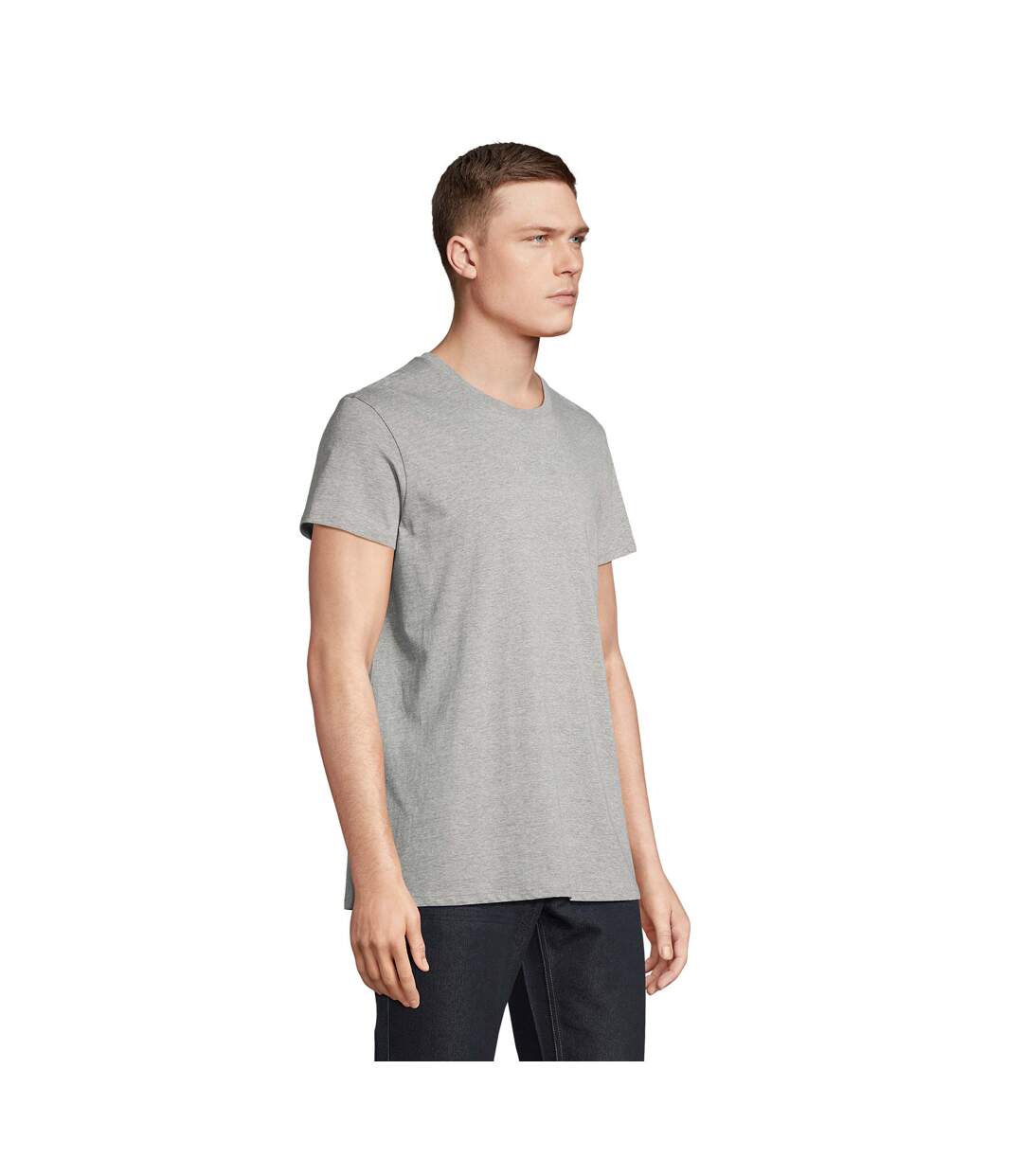 T-shirt Re Crusader Adulte Gris Chiné SOLS-1