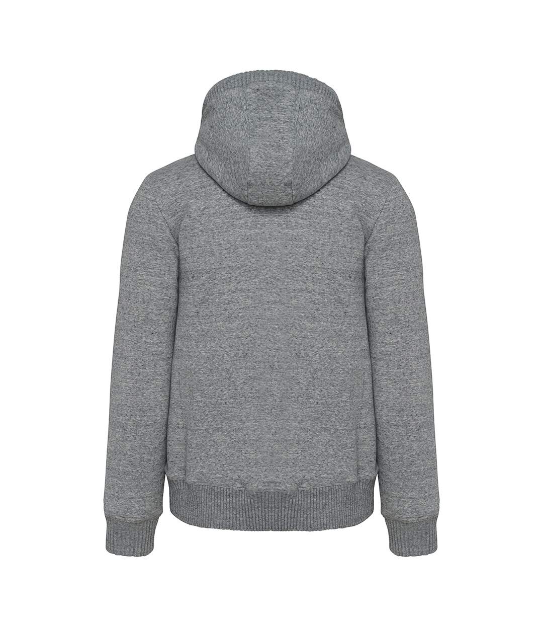 Kariban Vintage Sherpa Lined Hooded Sweatshirt (Slub Gray Heather)