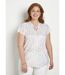 T-shirt long imprimé doré manches courtes-1
