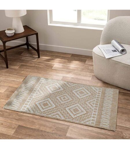 Tapis Tissé Plat Yucatan 80x150cm Naturel