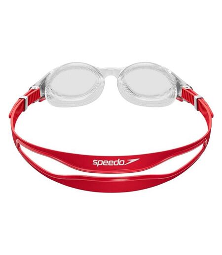 Speedo Mens Biofuse Swimming Goggles (Red/Silver/Clear)