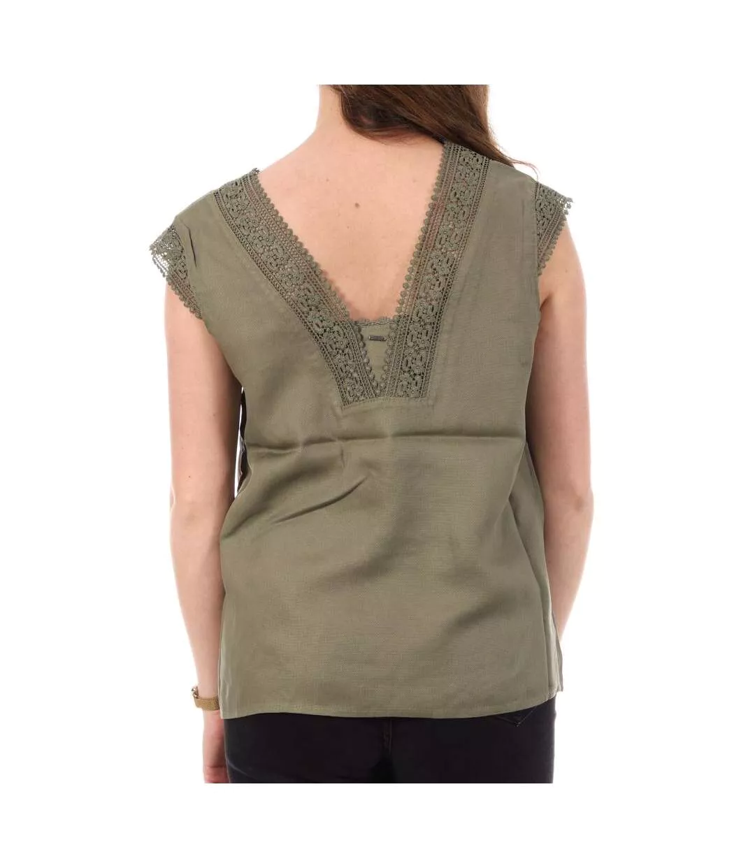 T-Shirt kaki femme kaporal blace-2