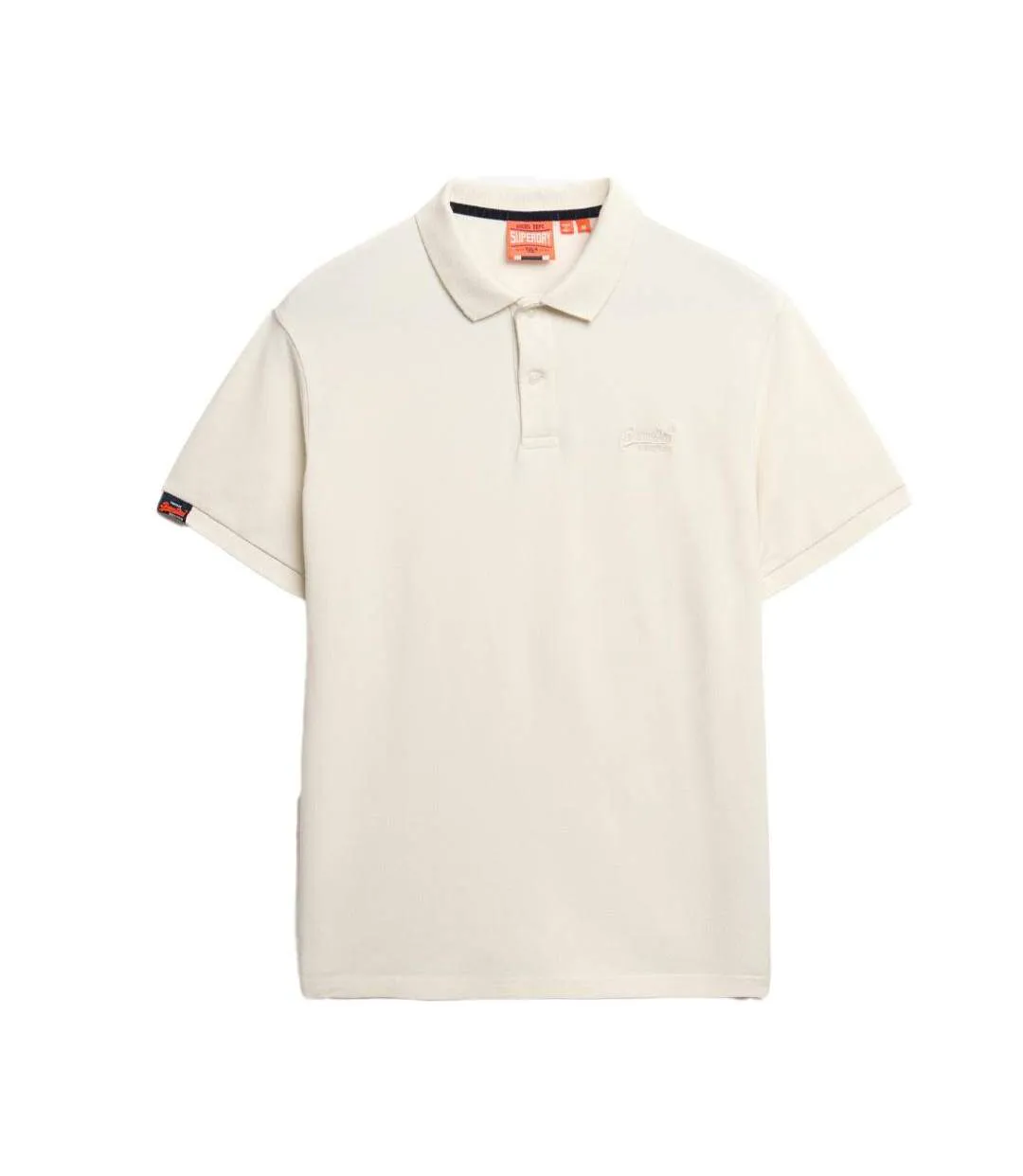 Polo blanc homme superdry vint destroy-2