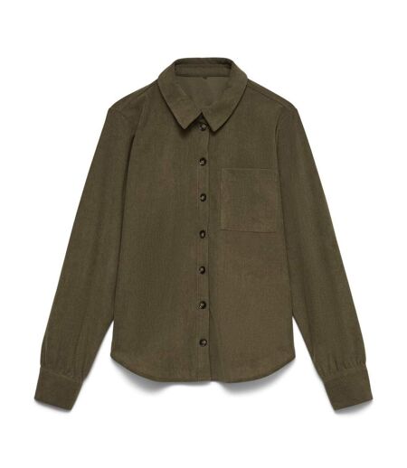 Chemise kaki foncé femme vero moda callie