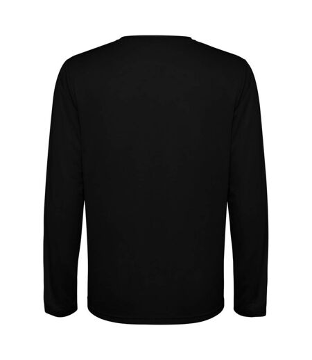 T-shirt Manches Longues Estoril Adulte Noir Uni Roly