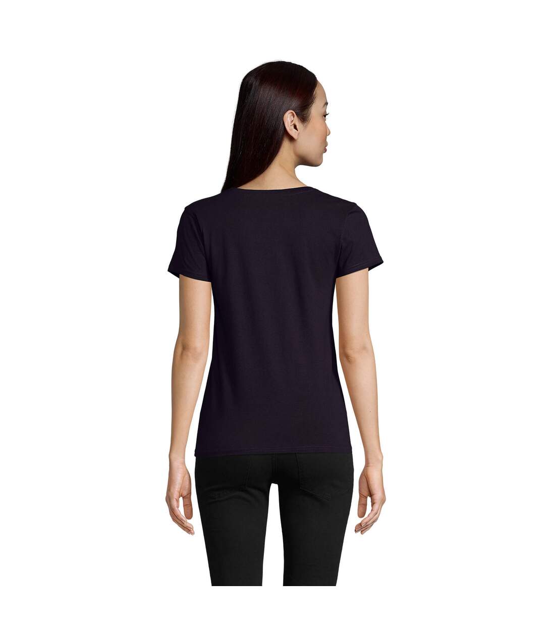 T-shirt Pioneer Femme Bleu Marine Français SOLS-2