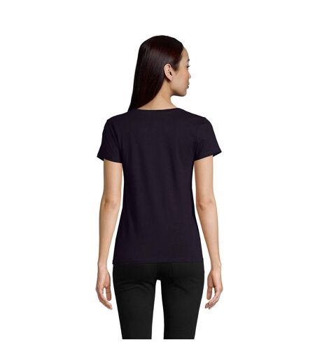 T-shirt Pioneer Femme Bleu Marine Français SOLS