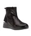 Bottes effecting femme noir Dune London-1