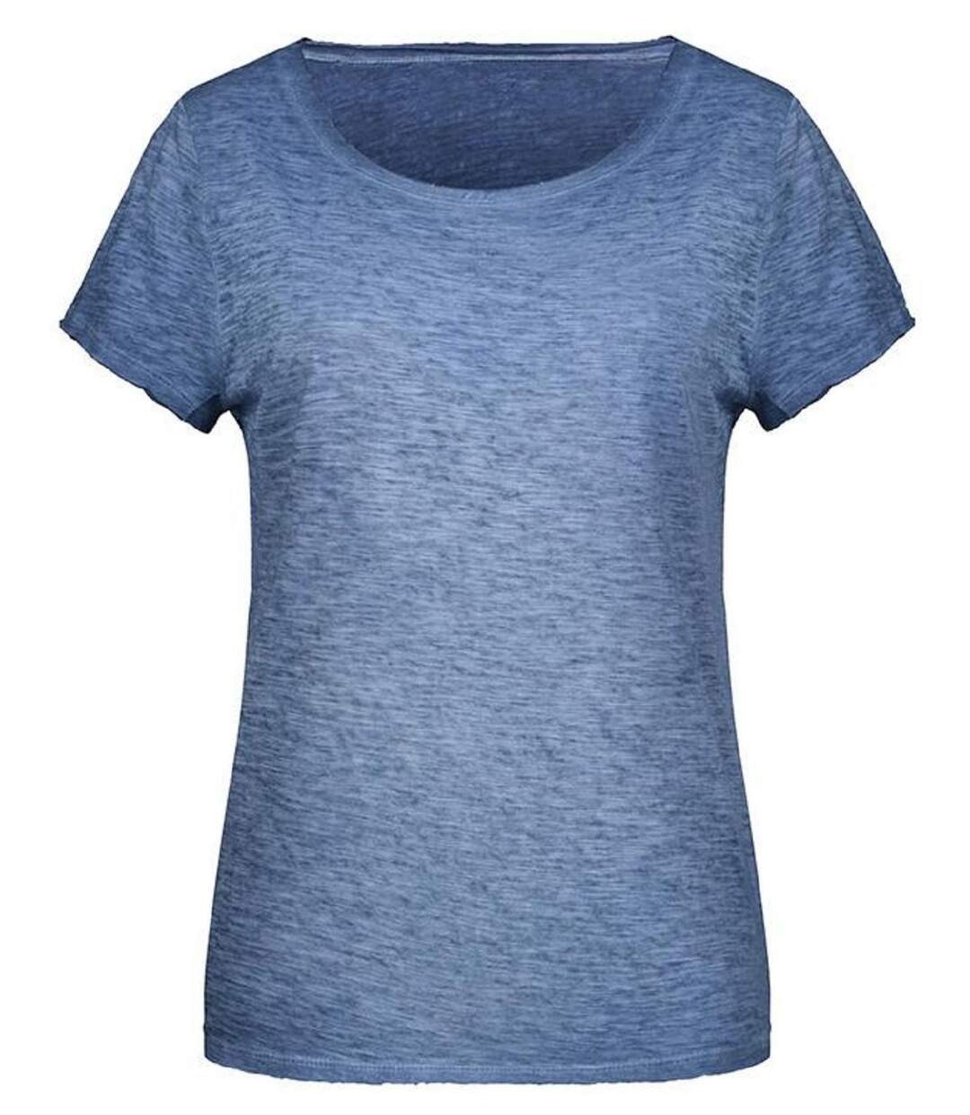 T-shirt bio - Femme - 8015 - bleu denim-1