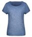 T-shirt bio - Femme - 8015 - bleu denim