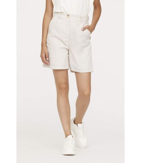 Short NYLIA Cream Stripe