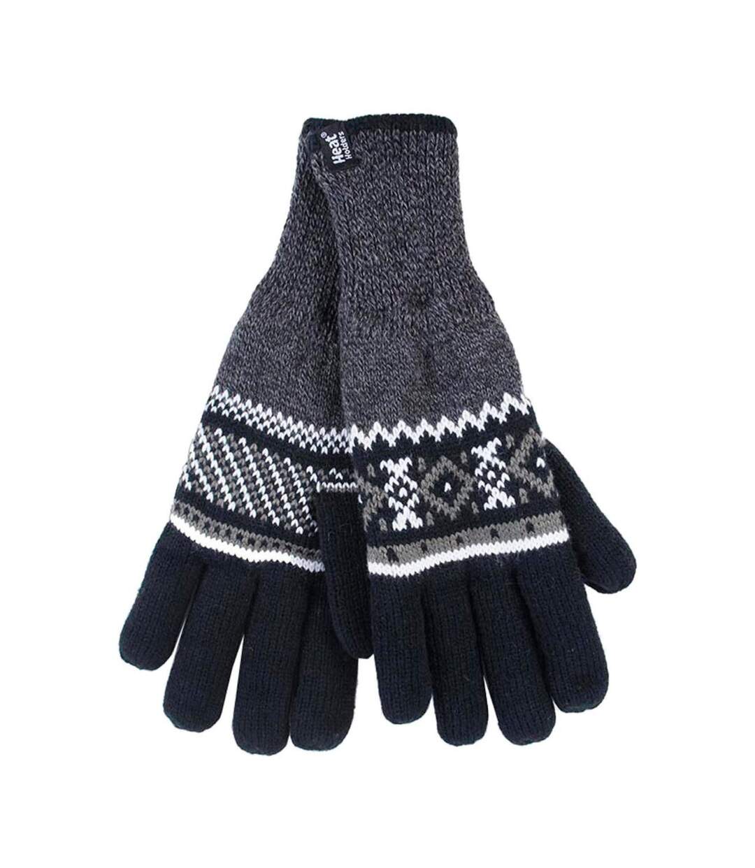 Mens Winter Warm Soft Fleece Lined Thermal Gloves-1