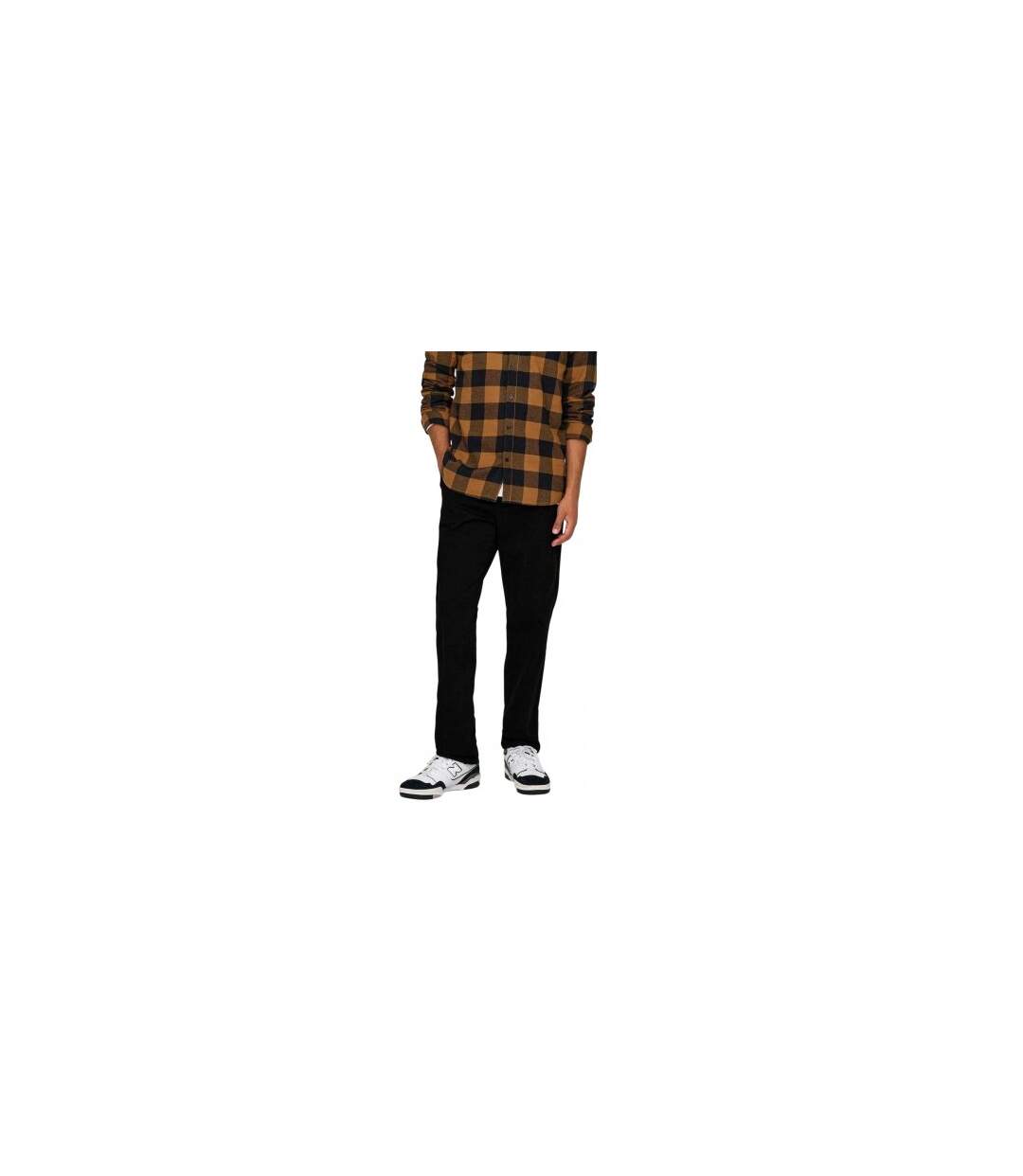 Pantalon Homme Noir Only-1