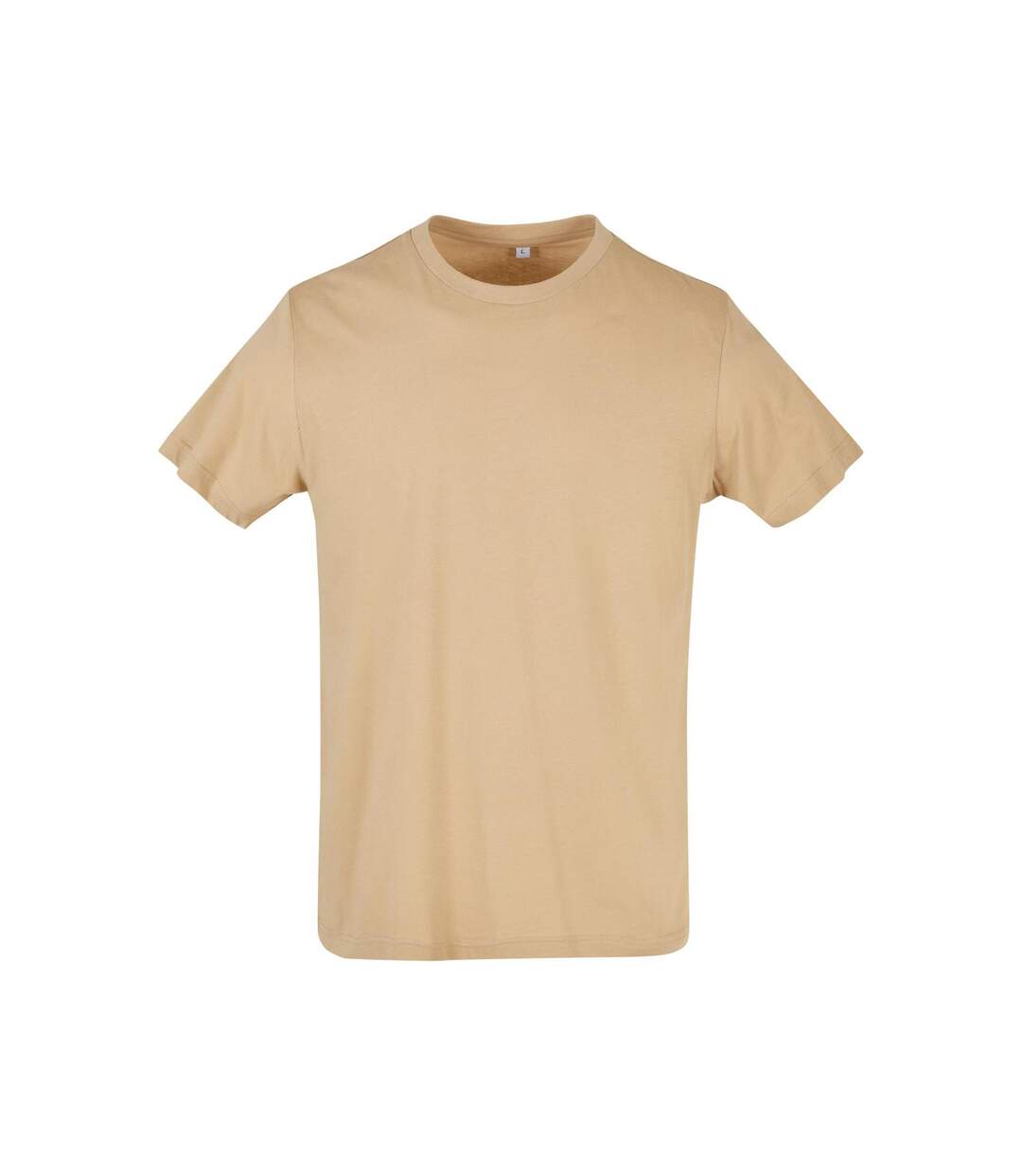 T-shirt Basic Homme Beige Build Your Brand-1
