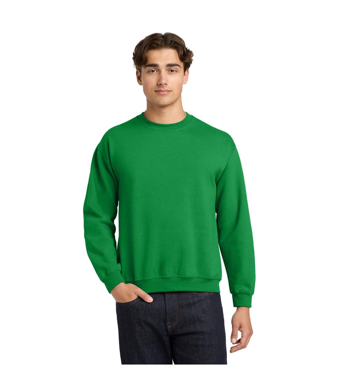 Sweat Adulte Vert Irlandais Gildan-1