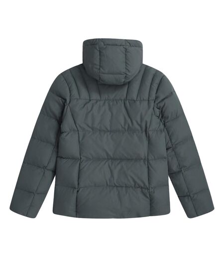 Womens/ladies Tech Midweight Down Jacket Dark Khaki Animal