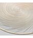 Set de Table Métallisé Spirale 38cm Blanc & Or-2