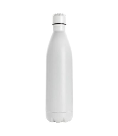 Stainless steel 1l water bottle one size white XD Collection