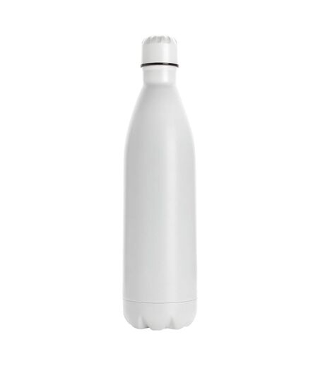 Stainless steel 1l water bottle one size white XD Collection