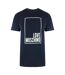 T-shirt Motif/style Logo Rectangulaire Homme Bleu Marine Foncé Love Moschino-1