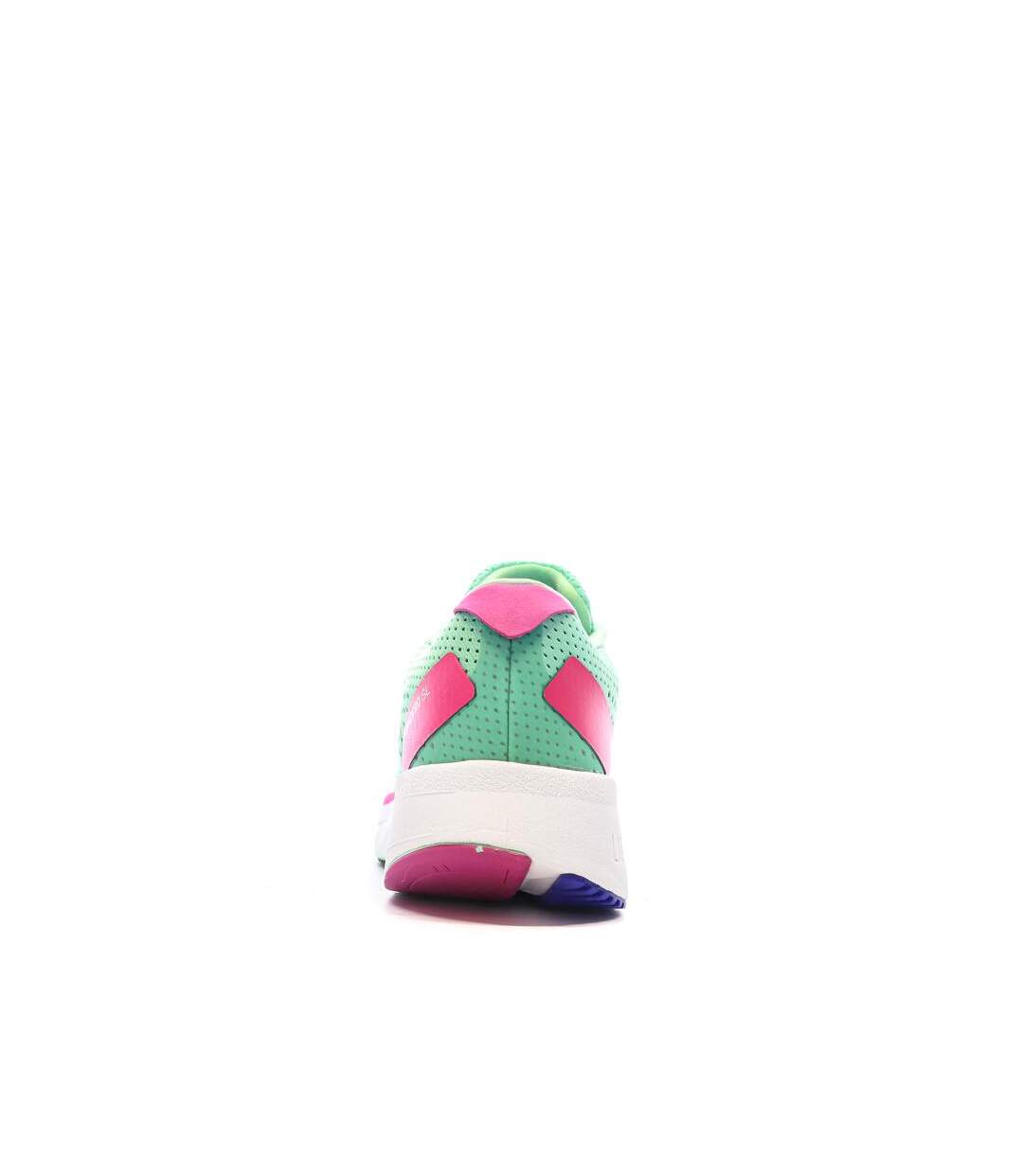 Chaussures de running vertes/roses femme adidas adizero-3