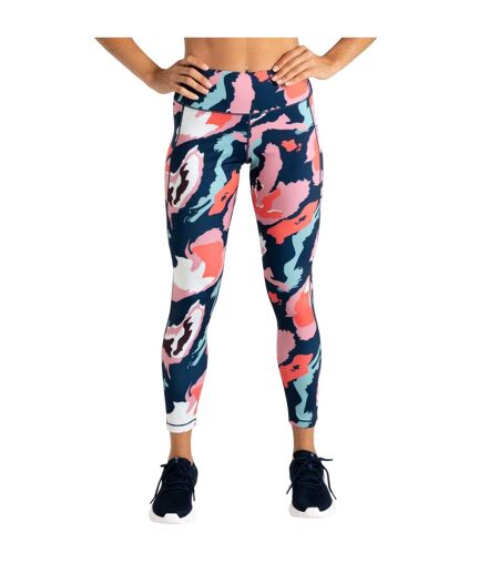 Womens/ladies Influential Ii Marble Swirl Leggings Multicoloured Dare 2B