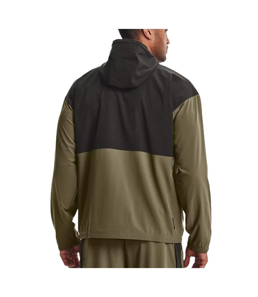 Veste Kaki Homme Under Armour Rush Woven Popover-2