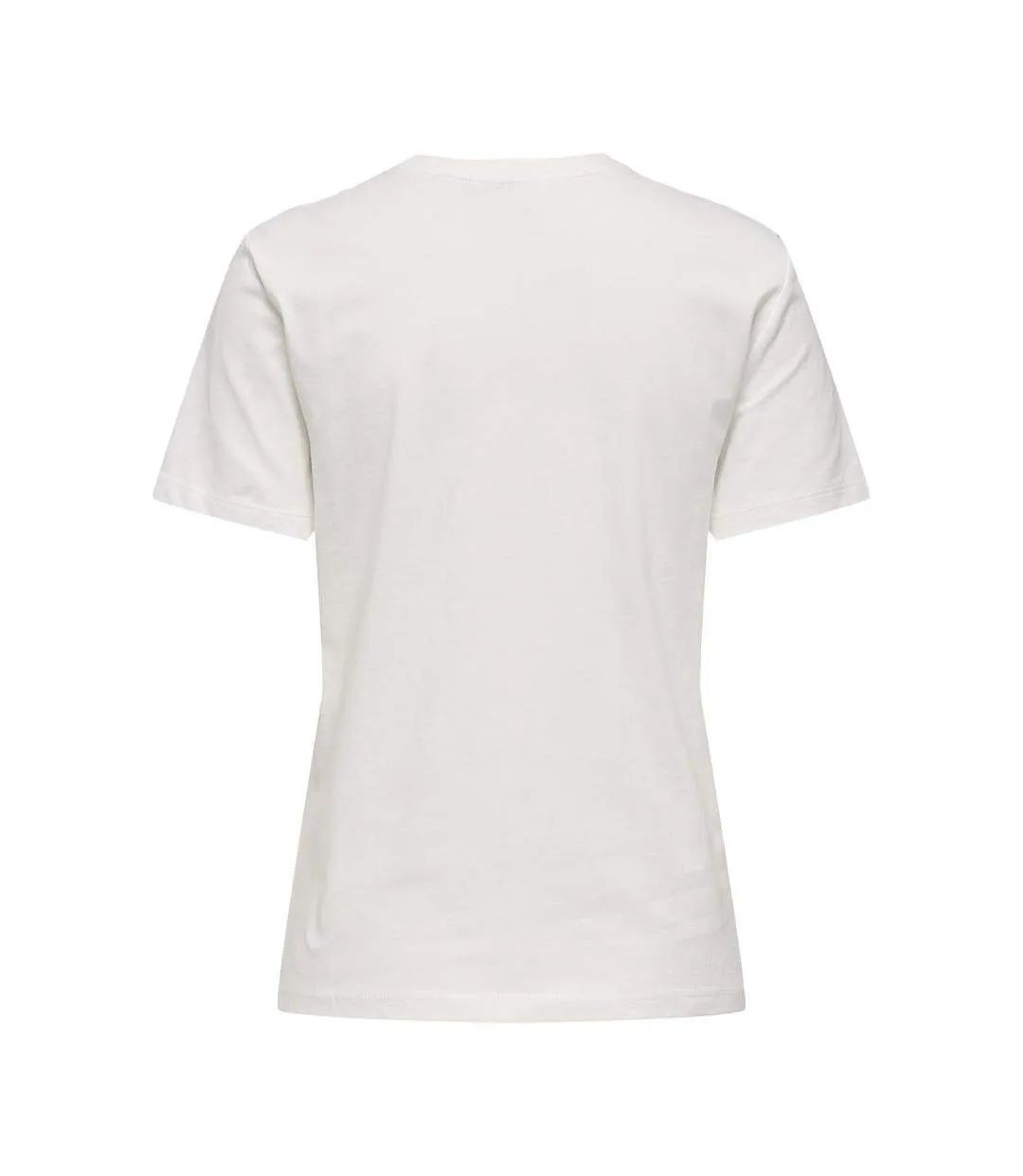 T-Shirt blanc/bleu femme only heart-2