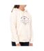 Sweat à capuche ecru femme lee cooper octavi - l-1