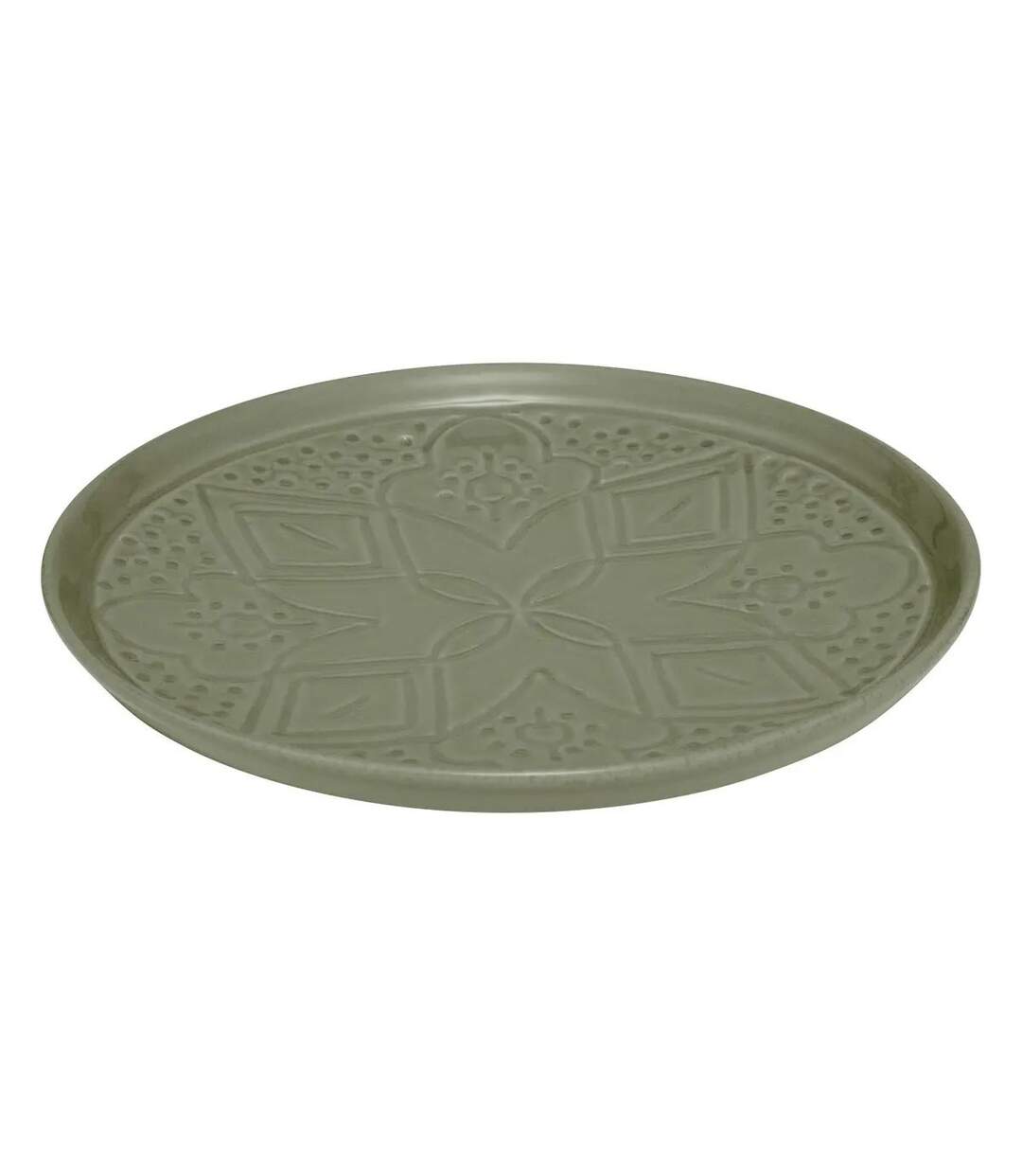 Lot de 6 Assiettes à Dessert Faïence Sienna 20cm Vert Olive-2