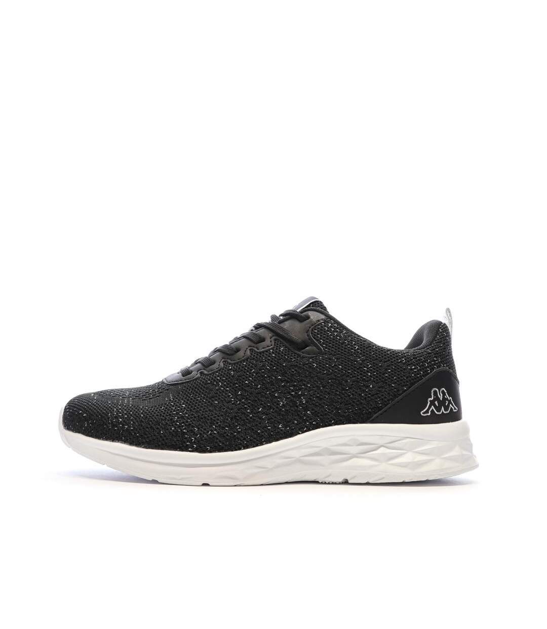 Baskets noires femme kappa rostie-1