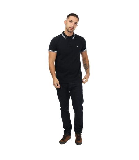 Polo Motif/style Rayure Contrastée Sur Bord Vancouver Homme Bleu Marine Weekend Offender