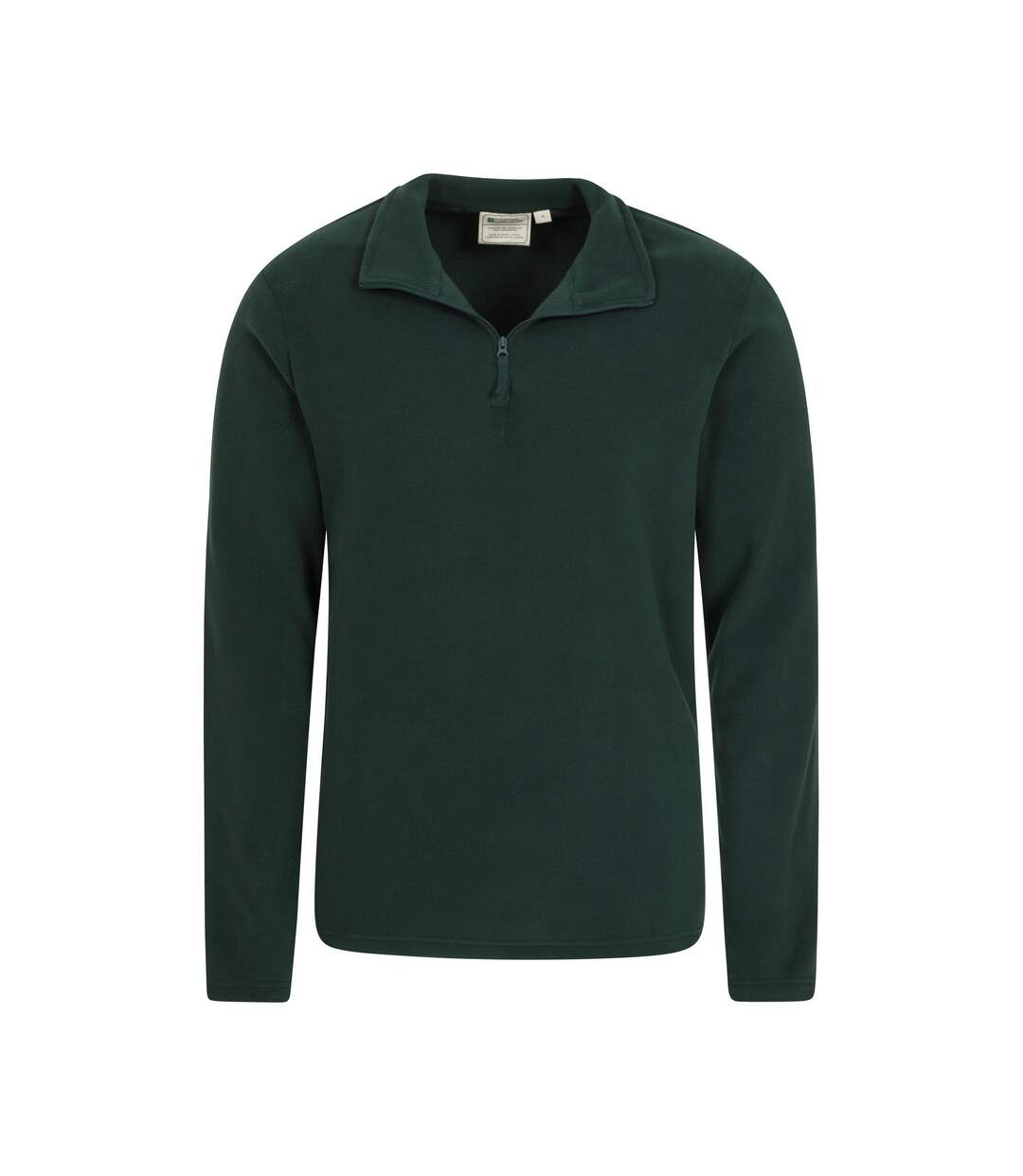 Mens Camber Ii Half Zip Fleece Top Dark Green Mountain Warehouse-4